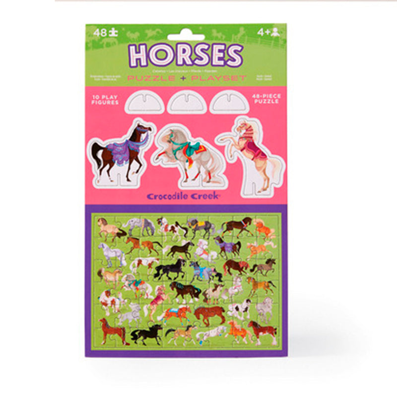 POP OUT AND PLAY SET HORSES