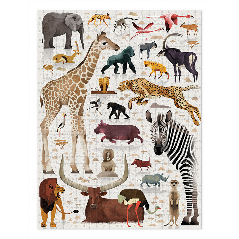 ROMPECABEZAS DE 750 PIEZAS/MUNDO DE ANIMALES AFRICANOS
